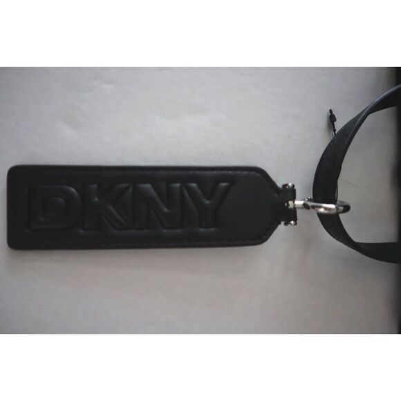 DKNY R52DAL34 O/S Black Perforated Monogram Fidela Satchel/Crossbody Bag - Picture 15 of 16